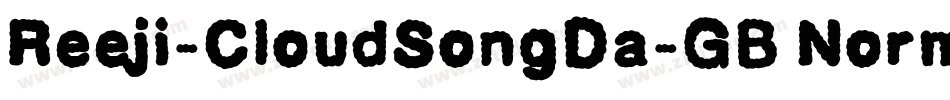Reeji-CloudSongDa-GB Normal字体转换